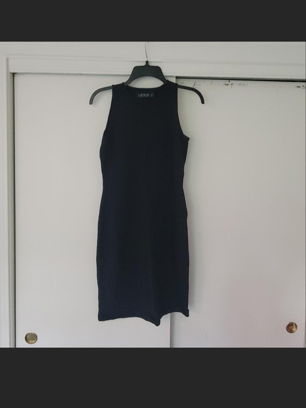 Ralph Lauren Black Sleeveless Sheath Dress